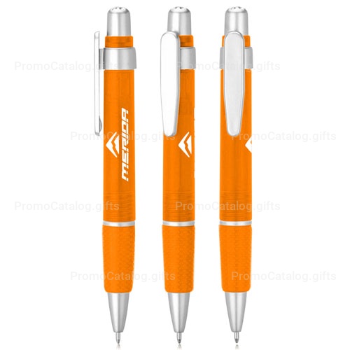 Retractable Textured Grip Ballpoint Pen