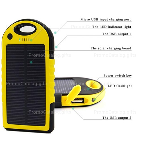 5000mAh Solar Charger Power Bank