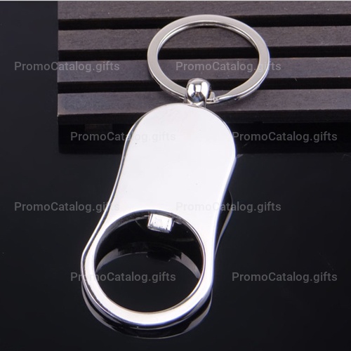 Metal Bottle Opener Compass Keychain