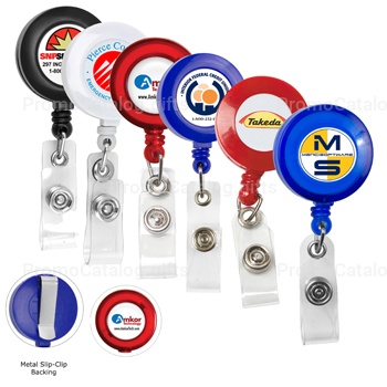 Round Retractable ID Card Badges Holder
