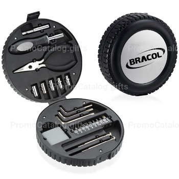 24 Piece Tire Shaped Tool Kit