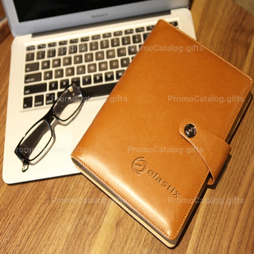 Leather Cover Jotter With 80 Sheet Paper