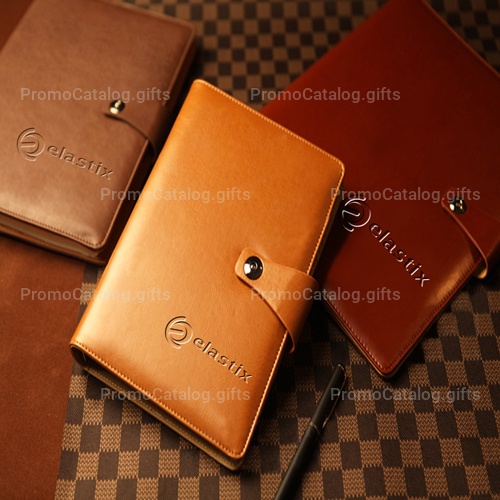 Leather Cover Jotter With 80 Sheet Paper
