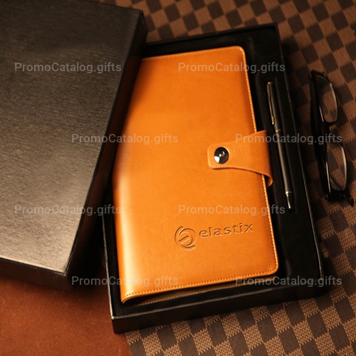 Leather Cover Jotter With 80 Sheet Paper