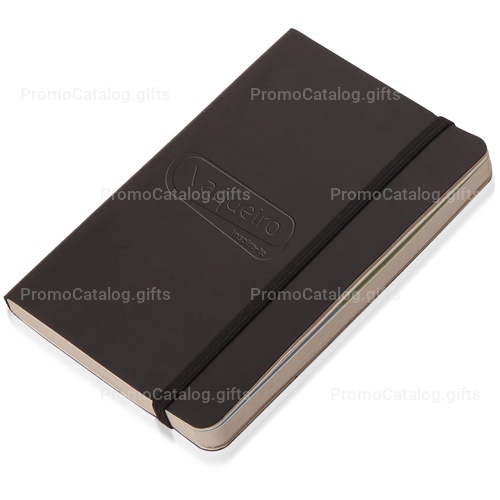 Leather Loose-Leaf Jotter With Elastic Closure