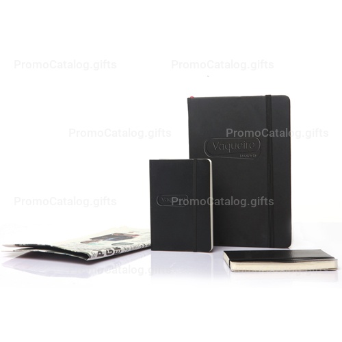 Leather Loose-Leaf Jotter With Elastic Closure