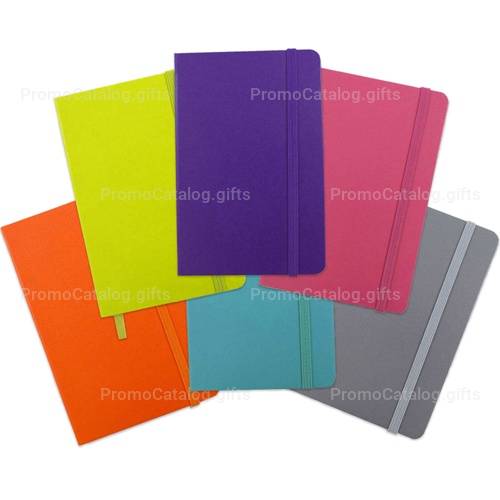 Leather Loose-Leaf Jotter With Elastic Closure