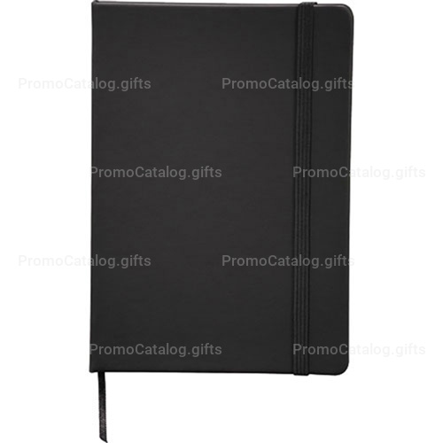 Leather Loose-Leaf Jotter With Elastic Closure