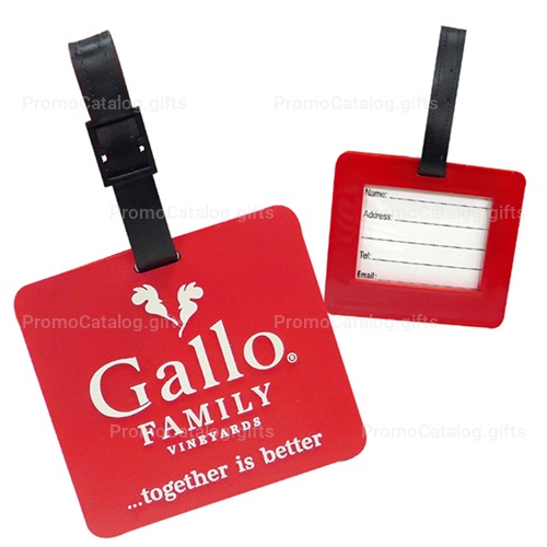 Custom Logo Shape Soft PVC Luggage Tag