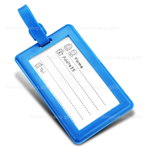 Custom Logo Shape Soft PVC Luggage Tag