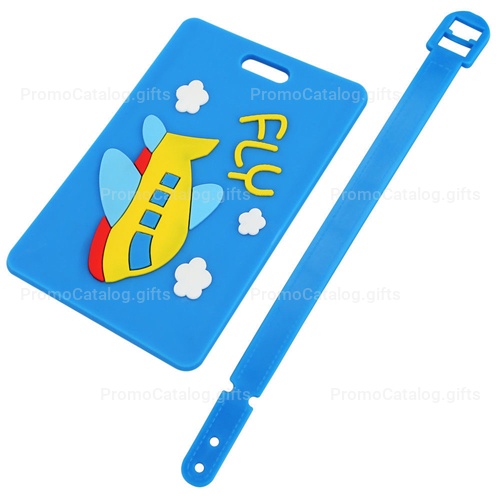Custom Logo Shape Soft PVC Luggage Tag