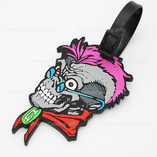 Custom Logo Shape Soft PVC Luggage Tag