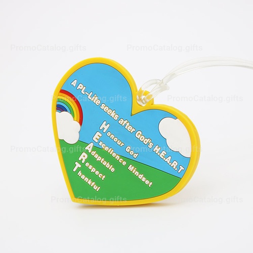 Custom Logo Shape Soft PVC Luggage Tag
