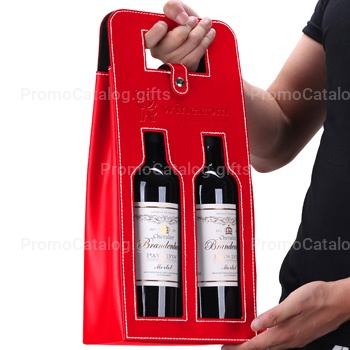 Leather 2 Wine Carrying Tote