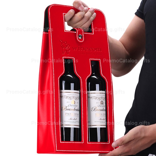 Leather 2 Wine Carrying Tote
