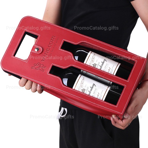 Leather 2 Wine Carrying Tote