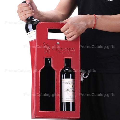 Leather 2 Wine Carrying Tote