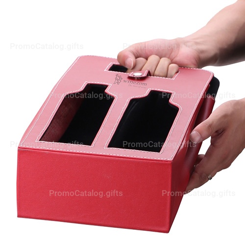 Leather 2 Wine Carrying Tote