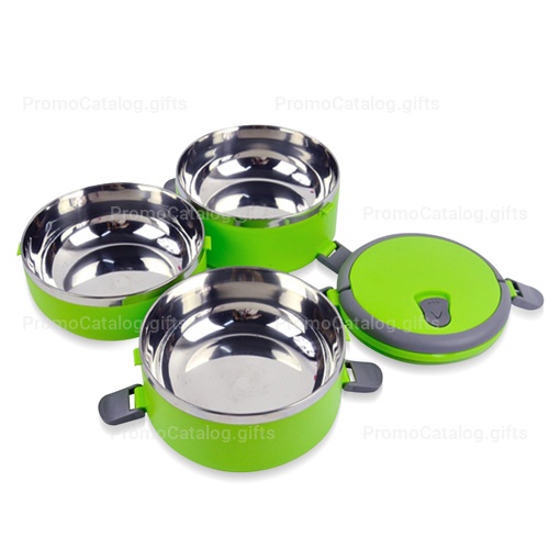Round Heat Insulated Lunch Box