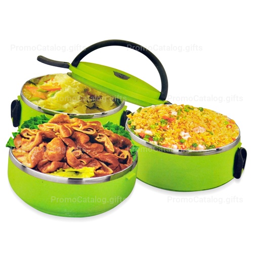 Round Heat Insulated Lunch Box