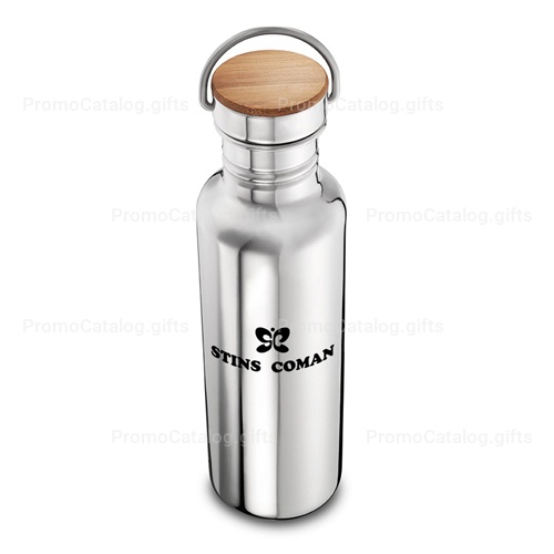 Multi-Layer Stainless Steel Bottle With Bamboo Cap