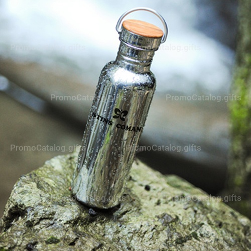 Multi-Layer Stainless Steel Bottle With Bamboo Cap