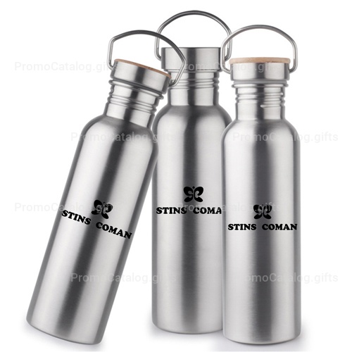 Multi-Layer Stainless Steel Bottle With Bamboo Cap