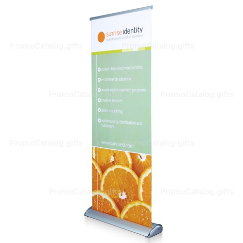 Wide Bottom Aluminum Retractable Roll-Up Banner