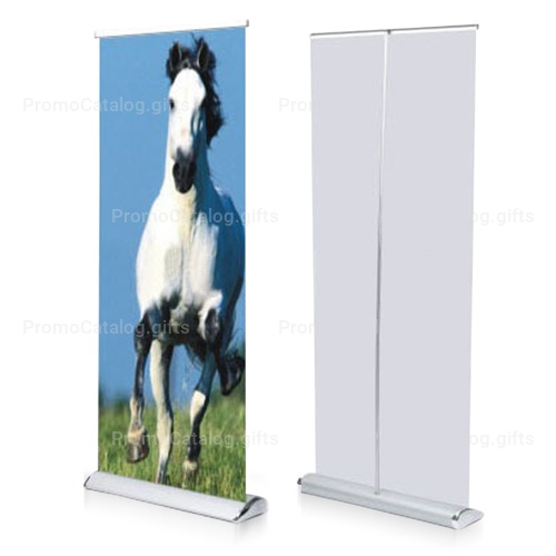 Wide Bottom Aluminum Retractable Roll-Up Banner