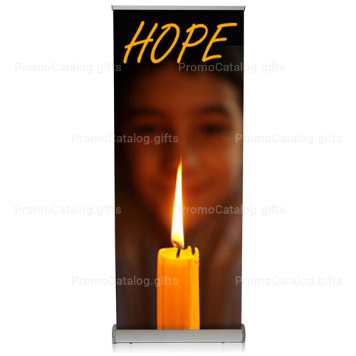 Wide Bottom Aluminum Retractable Roll-Up Banner