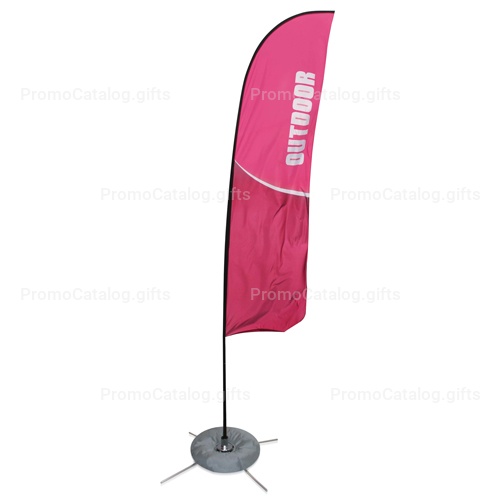 Big Feather Floating Flag Banner