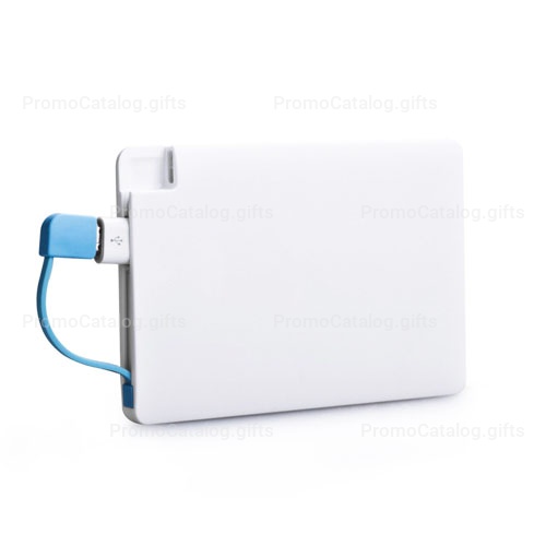 2500mAh Credit Card Power Bank With Micro Cable