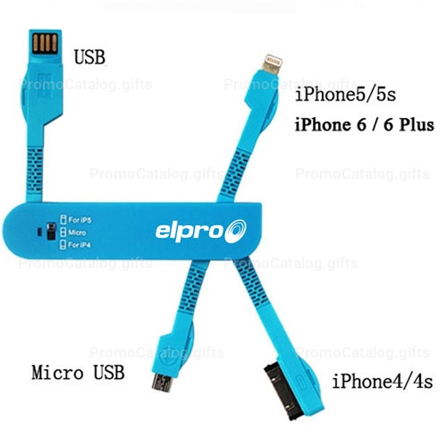 Army Knife Shape 3 In 1 Charger Cable