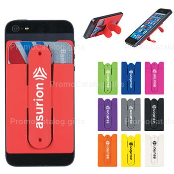 2 In 1 Silicone Mobile Wallet With Stand