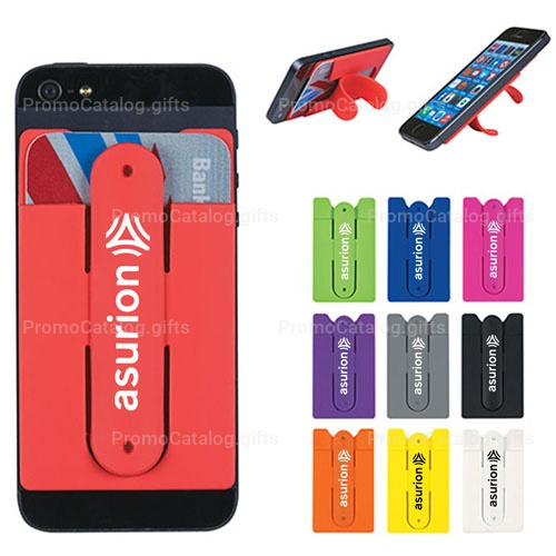 2 In 1 Silicone Mobile Wallet With Stand