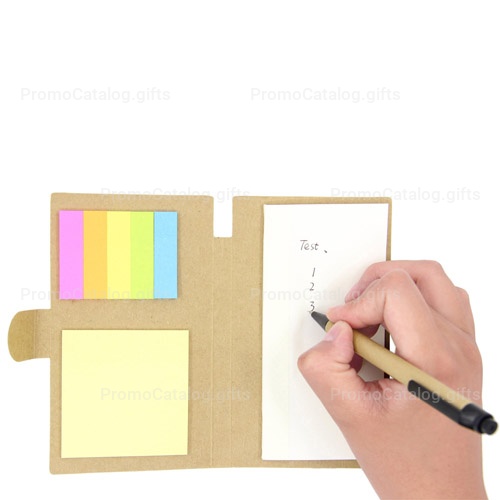 Eco Notepad With Sticky Note And Pen