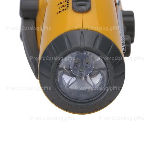 Emergency Portable Solar Power Crank With LED Flashlight