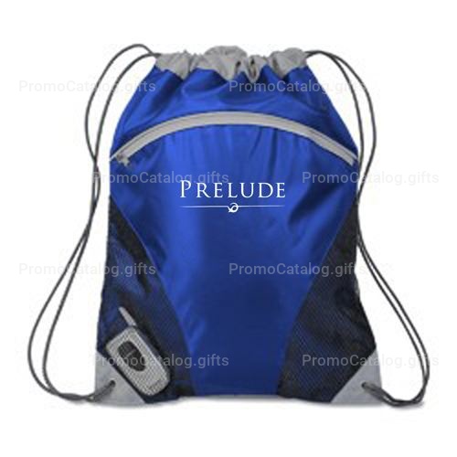 Protective Gloves Zippered Pocket Drawstring Backpack