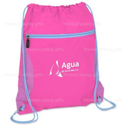 Solid Color Printing Drawstring Backpack