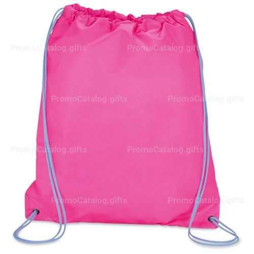 Solid Color Printing Drawstring Backpack