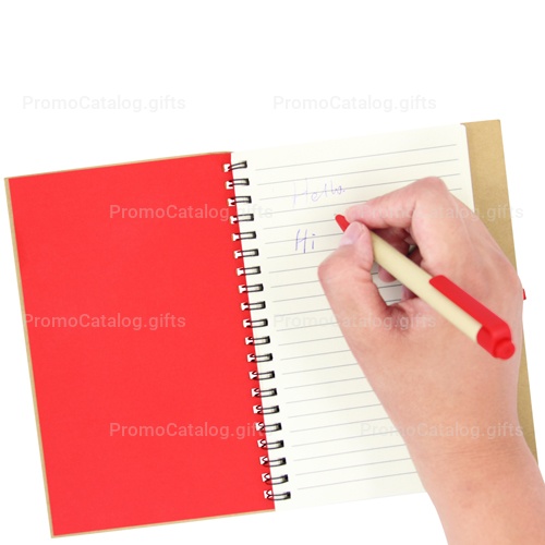 Eco Friendly Spiral Notebook with Pen