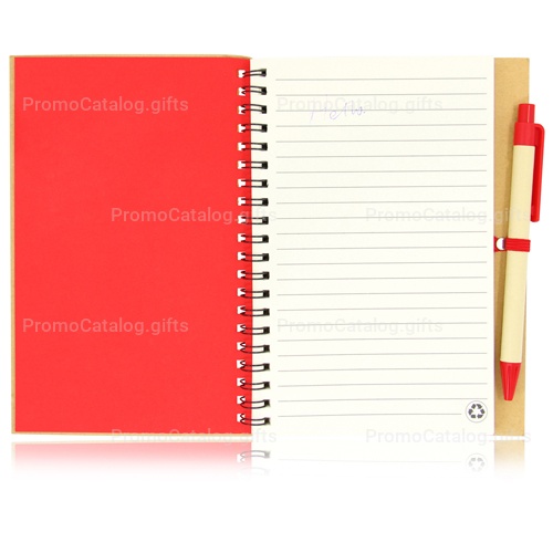 Eco Friendly Spiral Notebook with Pen