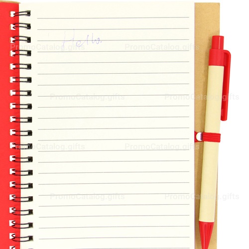 Eco Friendly Spiral Notebook with Pen