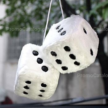 Soft Cubes Fuzzy Car Dice