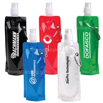 16 Oz Folding Roll-Up Water Bottle