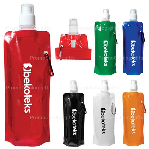 16 Oz Folding Roll-Up Water Bottle