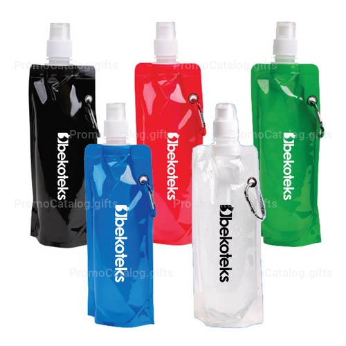 16 Oz Folding Roll-Up Water Bottle