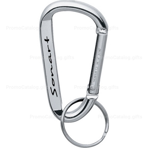 Aluminum Carabiner With Split Key Ring