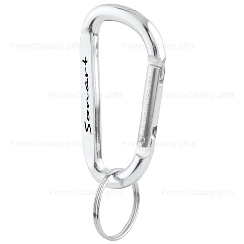 Aluminum Carabiner With Split Key Ring