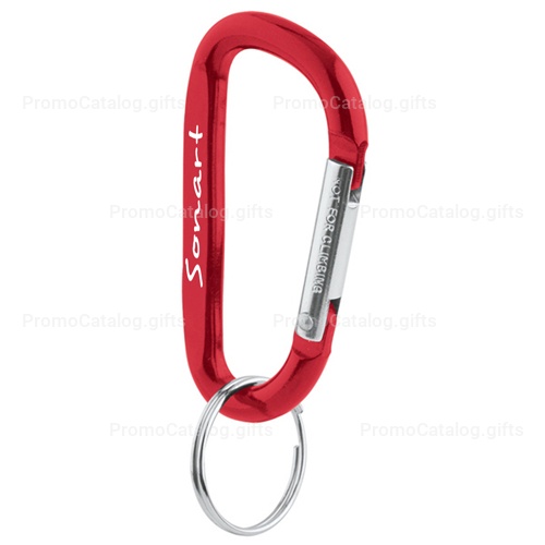 Aluminum Carabiner With Split Key Ring